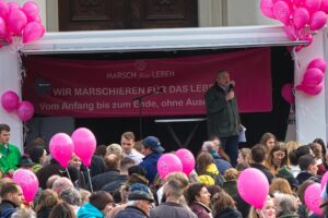 Keyl Hubert als Redner beim Marsch für das Leben