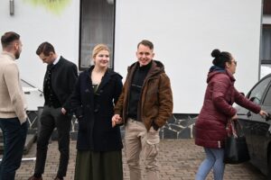 Jakob und Linda Gunacker bei der Winterakademie 2023 vom "Institut für Staatspolitik" (IFS) in Schnellroda