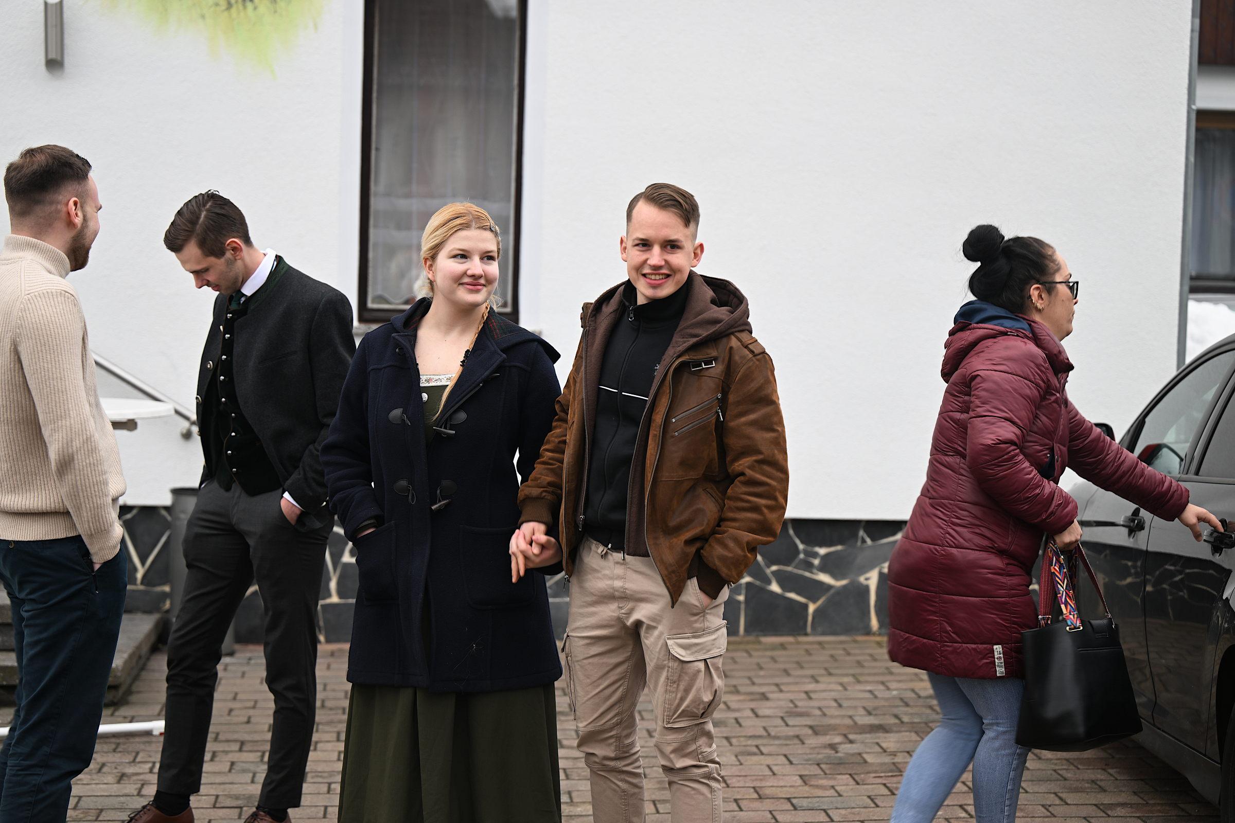 Jakob und Linda Gunacker bei der Winterakademie 2023 vom "Institut für Staatspolitik" (IFS) in Schnellroda